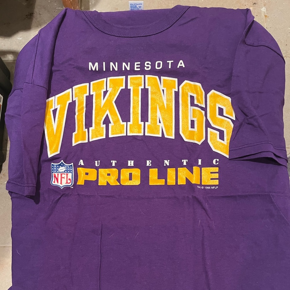 Minnesota Vikings Short Sleeve Vintage Shirt Size XL